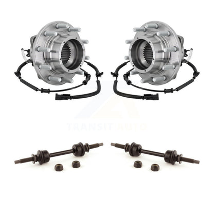 Hub Bearing Assembly And Link Front Kit For Ford F-350 Super Duty F-450 F-550