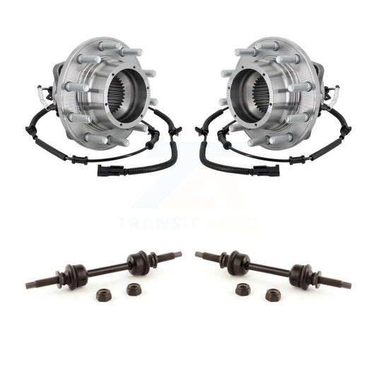 Hub Bearing Assembly And Link Front Kit For Ford F-350 Super Duty F-450 F-550