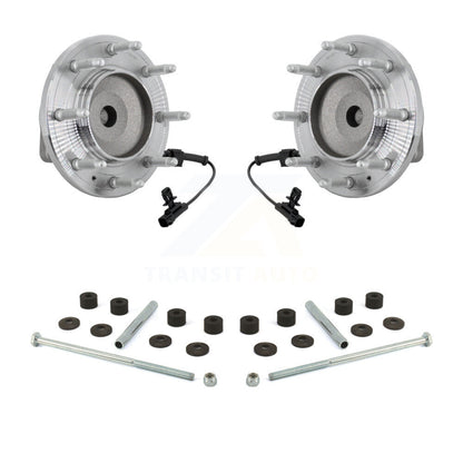 Hub Bearing Assembly & Link Front Kit For GMC Chevrolet Sierra 2500 HD Silverado