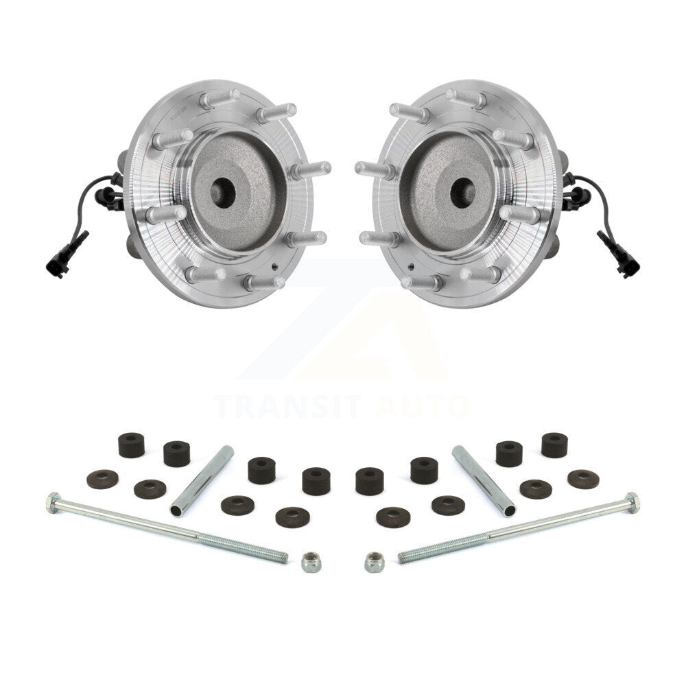 Hub Bearing Assembly & Link Front Kit For GMC Sierra 3500 HD Chevrolet Silverado