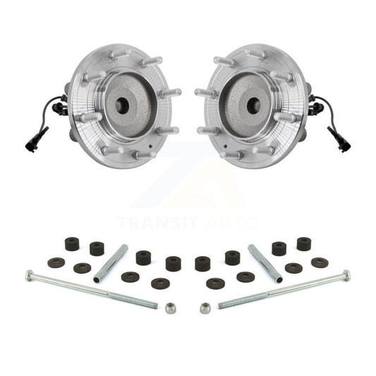 Hub Bearing Assembly & Link Front Kit For GMC Sierra 3500 HD Chevrolet Silverado