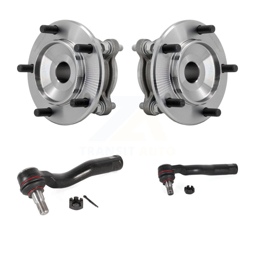 Wheel Bearing And Tie Rod End Front Kit For Toyota Tundra Sequoia RWD