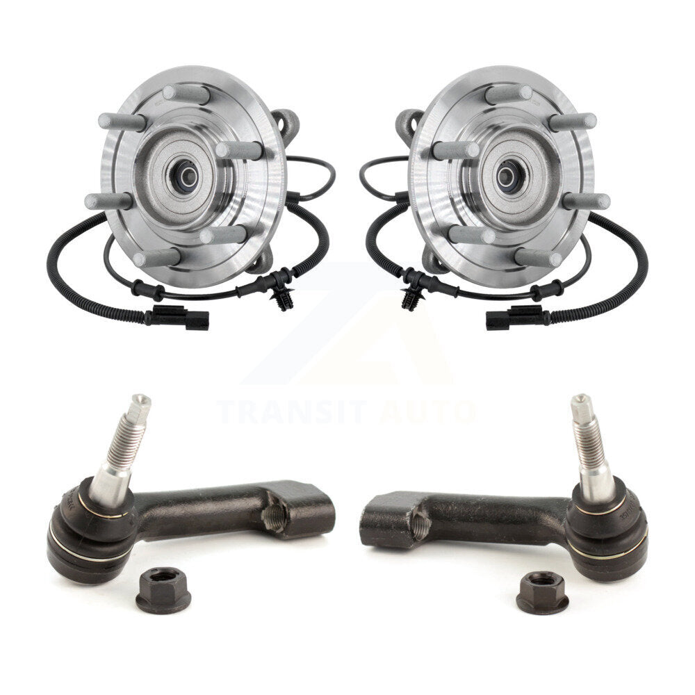 Wheel Bearing And Tie Rod End Front Kit For 2017 Ford F-150 Raptor with 4WD