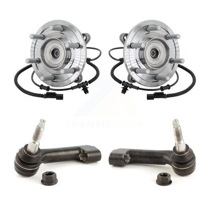 Wheel Bearing And Tie Rod End Front Kit For 2017 Ford F-150 Raptor with 4WD