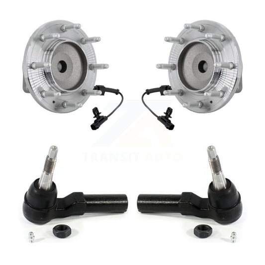 Wheel Bearing & Tie Rod End Front Kit For GMC Chevrolet Sierra 2500 HD Silverado