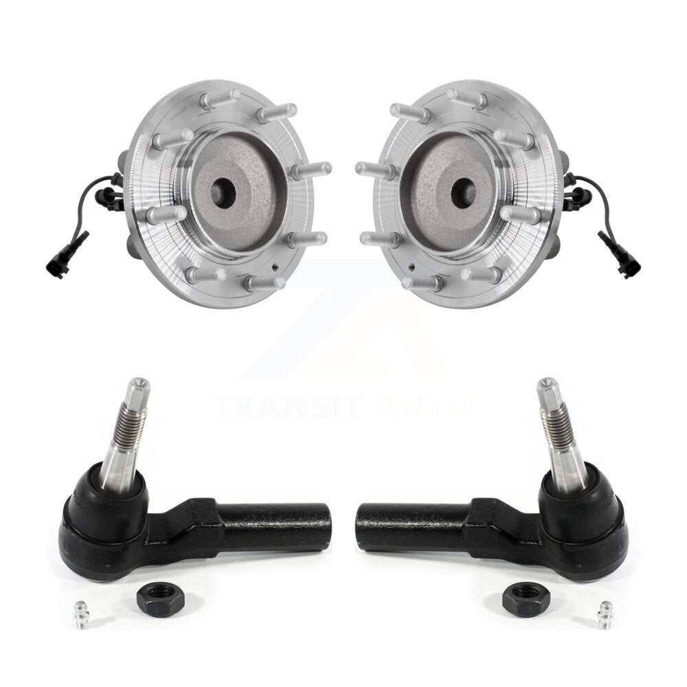 Wheel Bearing & Tie Rod End Front Kit For GMC Sierra 3500 HD Chevrolet Silverado