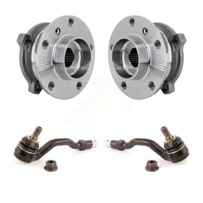 Wheel Bearing And Tie Rod End Front Kit For BMW X5 X6 M12 x 1.25 Thread