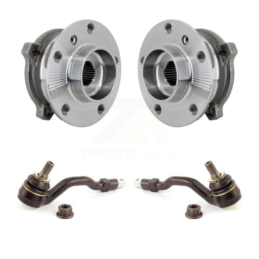 Wheel Bearing And Tie Rod End Front Kit For BMW X5 X6 M12 x 1.25 Thread
