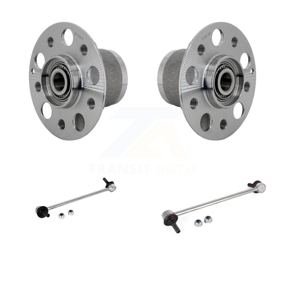Hub Bearing Assembly & Link Front Kit For Mercedes-Benz C300 E350 C350 C250 E550