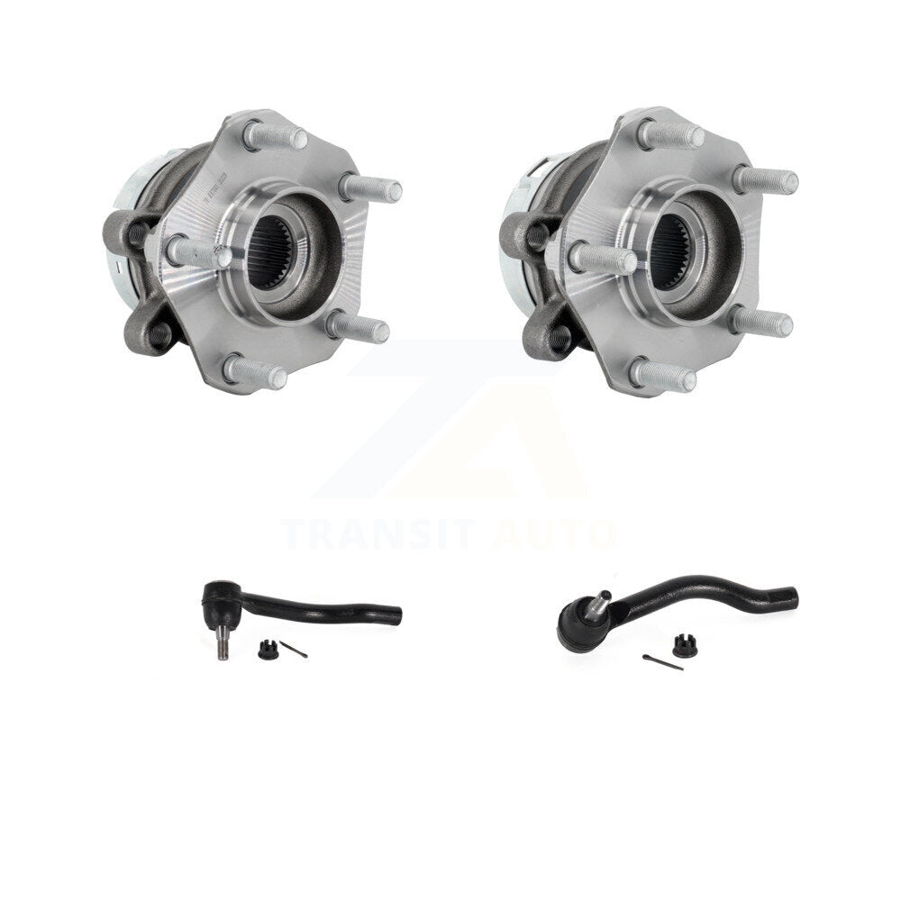 Wheel Bearing And Tie Rod End Front Kit For 2019-2024 Nissan Murano