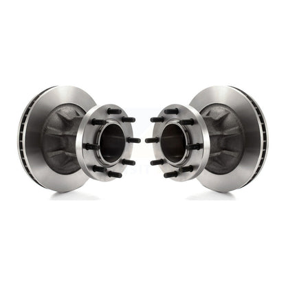 Brake Rotor Hub Front Pair For Chevrolet Express 3500 GMC C3500 Savana G3500 C35