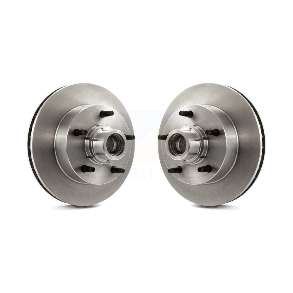 Brake Rotor Hub Front Pair For Ford F-150 E-150 Econoline F-100 Club Wagon E-100