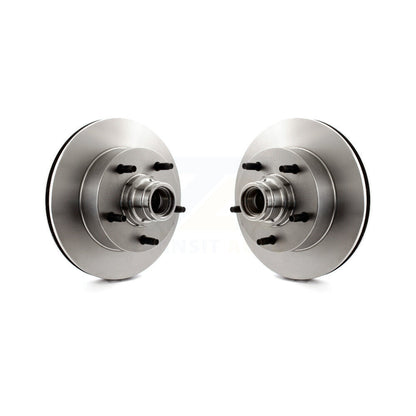 Disc Brake Rotor And Hub Assembly Front Pair For Ford E-150 Econoline Club Wagon