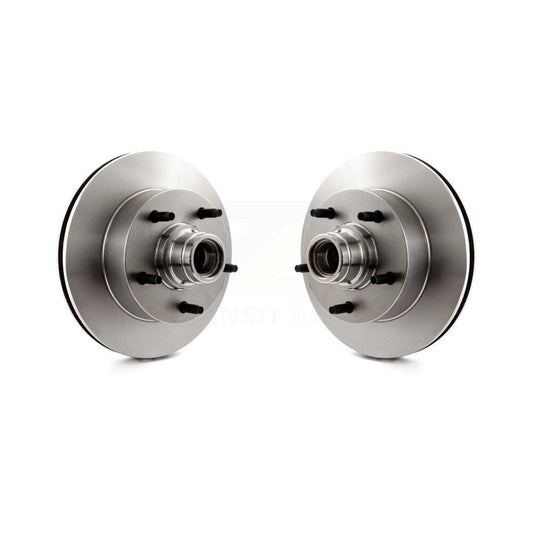 Disc Brake Rotor And Hub Assembly Front Pair For Ford E-150 Econoline Club Wagon