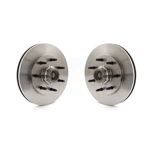 Disc Brake Rotors And Hub Assembly Front Pair For Ford F-150 F-250 HD Heritage