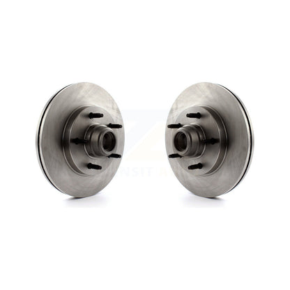 Disc Brake Rotors And Hub Assembly Front Pair For Ford F-150 F-250