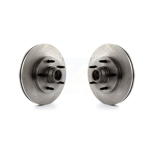 Disc Brake Rotors And Hub Assembly Front Pair For Ford F-150 F-250