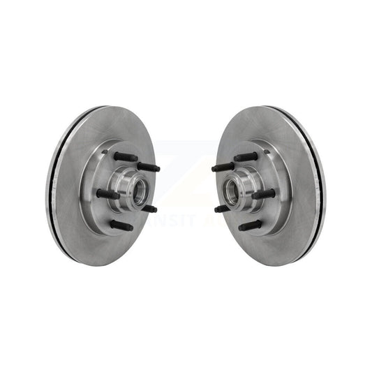Disc Brake Rotors And Hub Front Pair For Ford F-150 Heritage Lincoln Blackwood