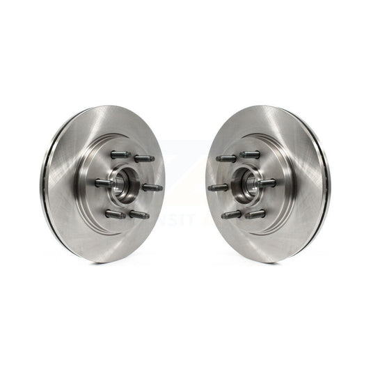 Disc Brake Rotor Front Pair For Ford F-150 Lincoln Mark LT With 6 Lug Wheels RWD