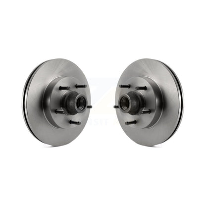 Disc Brake Rotor And Hub Assembly Front Pair For Ford E-150 Club Wagon Econoline