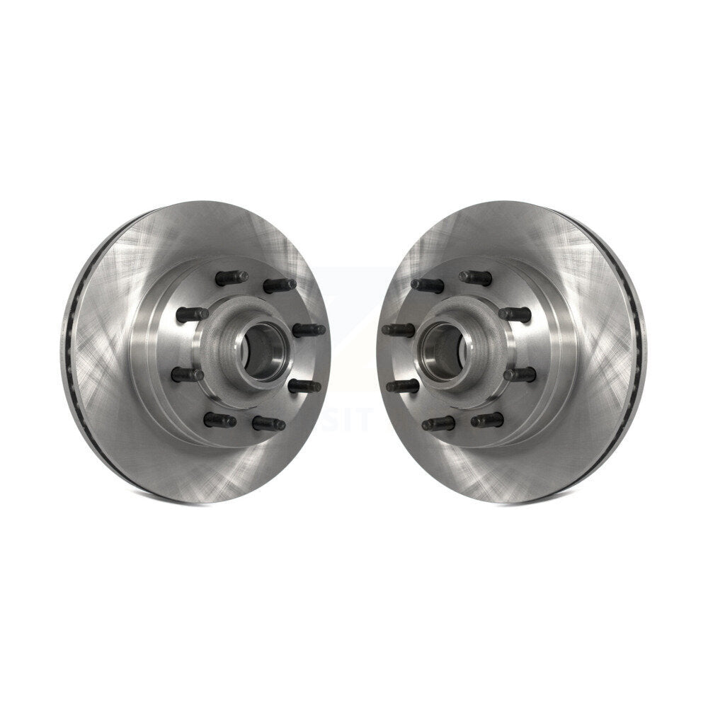 Brake Rotor Hub Front Pair For Ford E-350 Super Duty E-250 E-150 E-450 Econoline