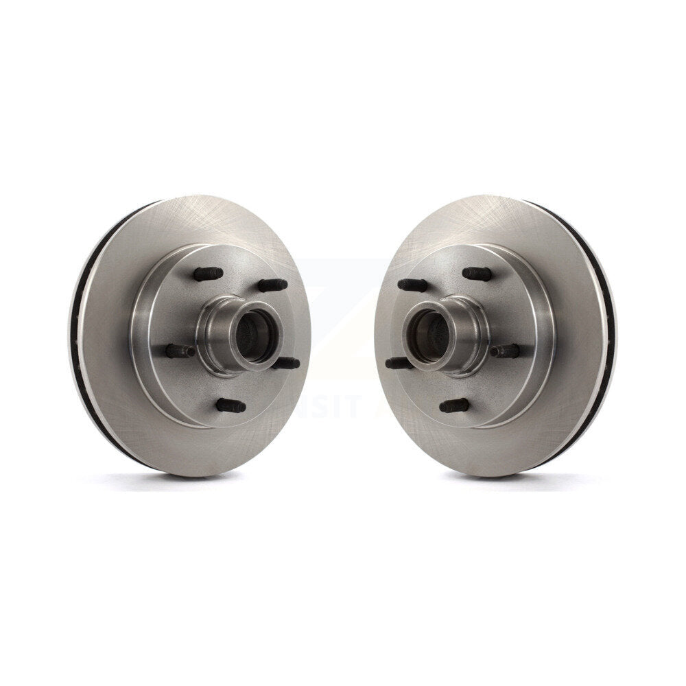 Disc Brake Rotors And Hub Assembly Front Pair For 1994-1999 Dodge Ram 1500 RWD