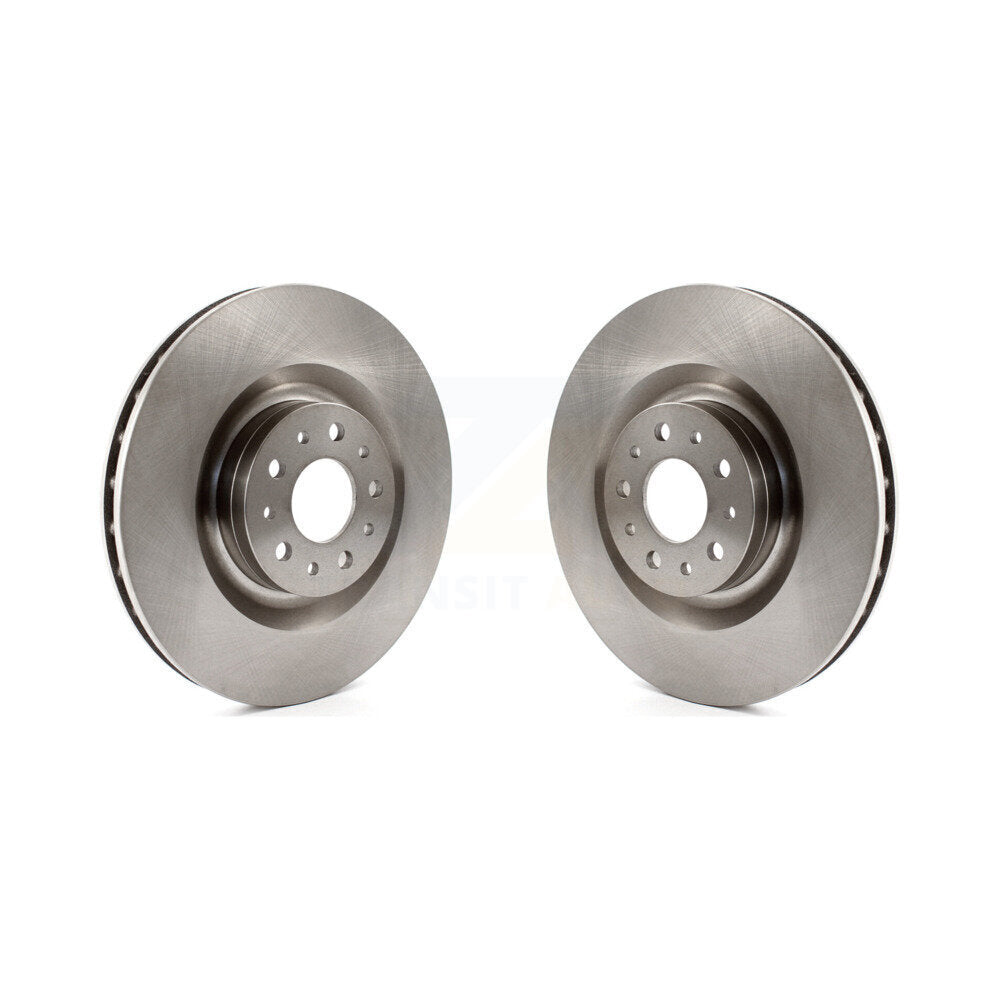 Disc Brake Rotors Front Pair For 2014-2020 Fiat 500L