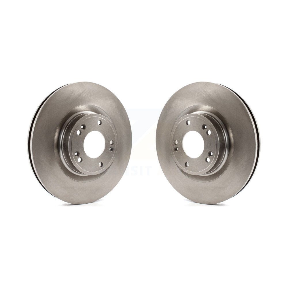 Disc Brake Rotors Front Pair For 2009-2011 Hyundai Genesis 3.8L