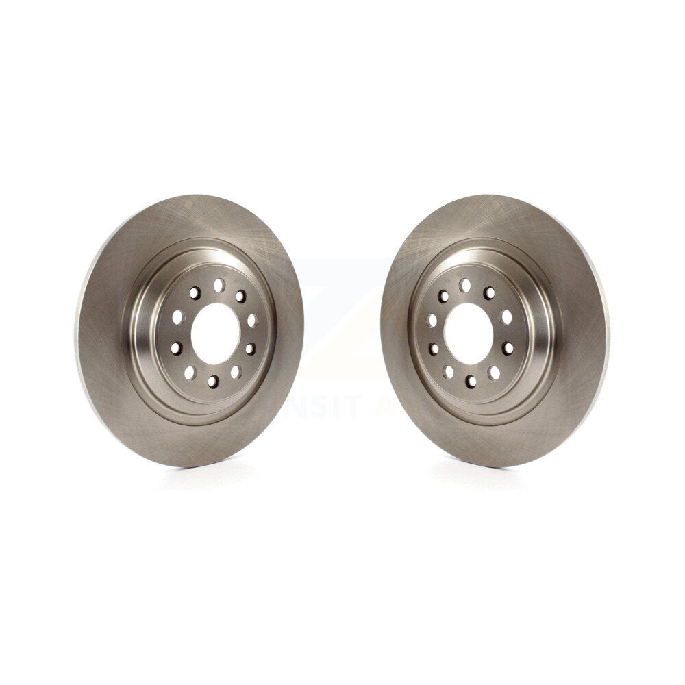 Brake Rotor Rear Pair For 2014-2023 Jeep Cherokee With Dual Piston Front Caliper