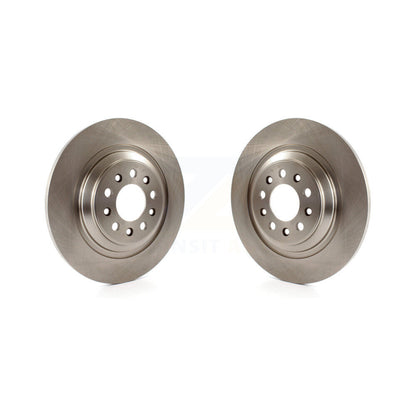 Brake Rotor Rear Pair For 2014-2023 Jeep Cherokee With Dual Piston Front Caliper
