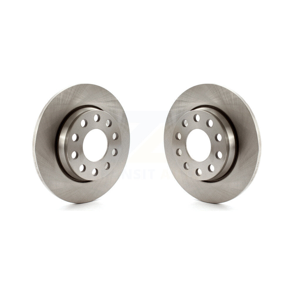 Disc Brake Rotors Rear Pair For Audi A4 Quattro With 255mm Diameter Rotor