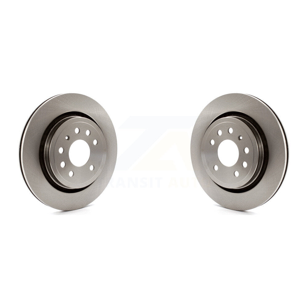 Disc Brake Rotors Rear Pair For Saab 9-3 9-3X With Vented Rotor