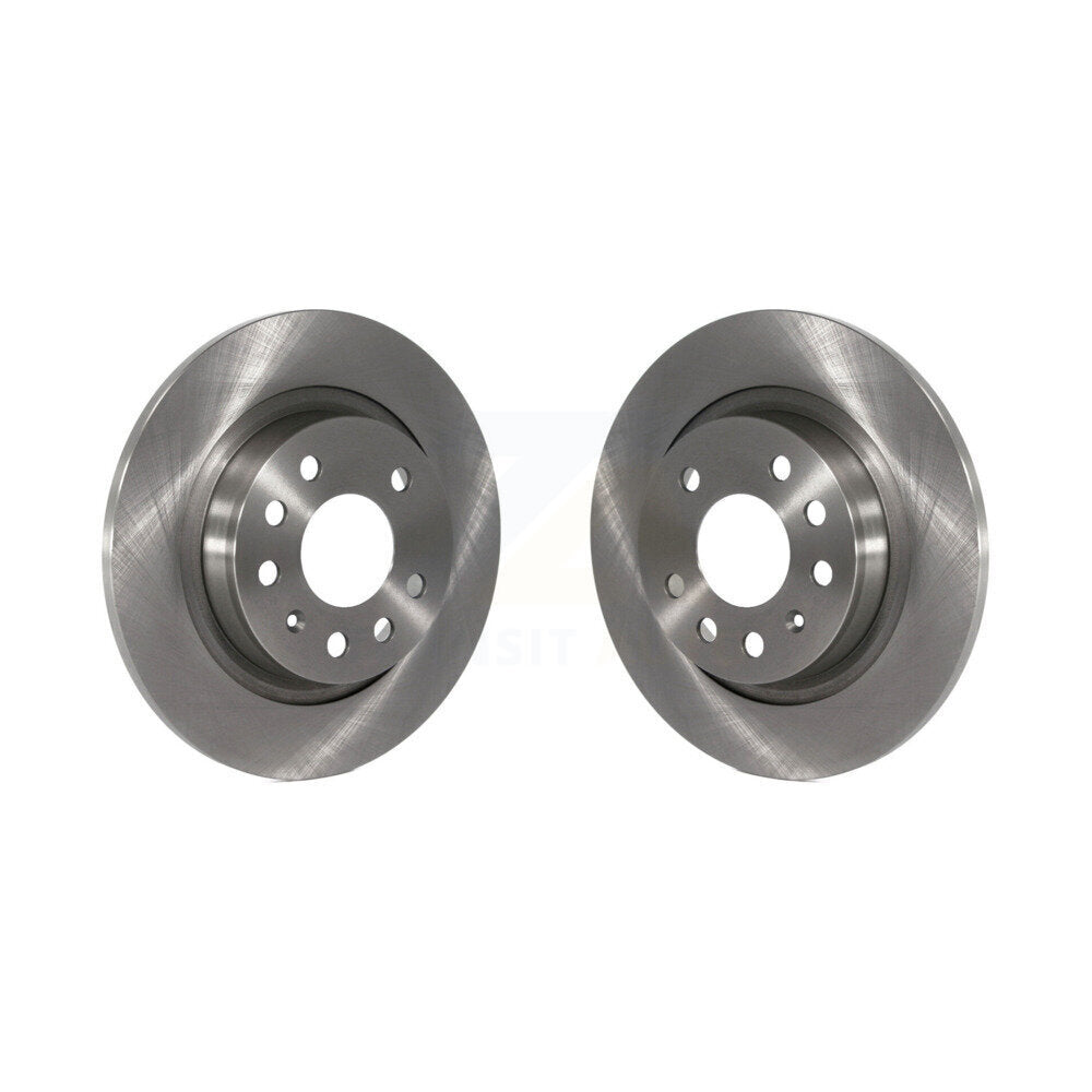 Disc Brake Rotors Rear Pair For Saab 9-3 9-3X With Solid Rotor