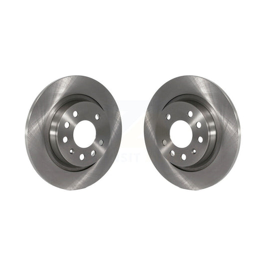 Disc Brake Rotors Rear Pair For Saab 9-3 9-3X With Solid Rotor