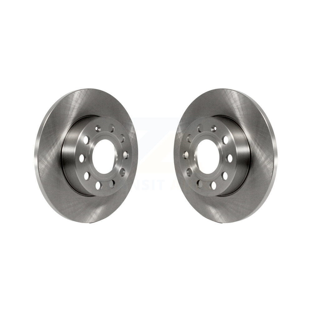 Disc Brake Rotors Rear Pair For Volkswagen Jetta Rabbit Golf Audi A3 Quattro
