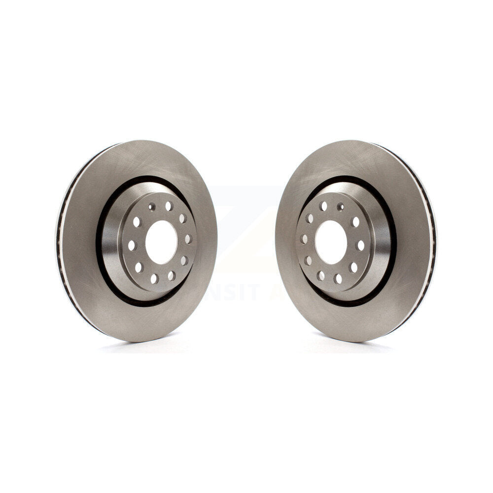 Brake Rotor Rear Pair For Volkswagen Atlas Audi Q3 GTI Cross Sport Golf R Passat