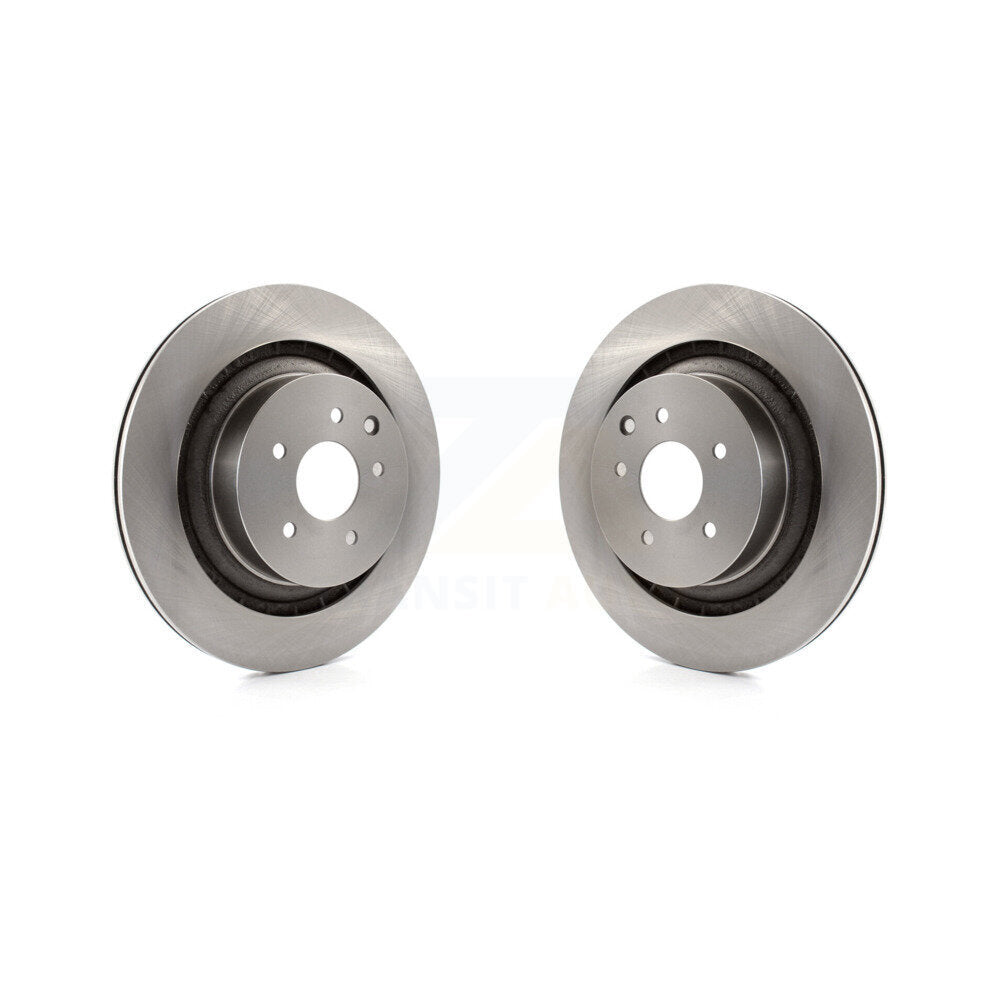Disc Brake Rotors Rear Pair For INFINITI G37 Nissan 370Z Q60 Z
