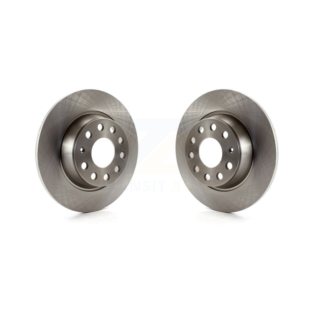 Brake Rotors Rear Pair For Volkswagen Jetta GTI Passat Eos Audi A3 Quattro Golf
