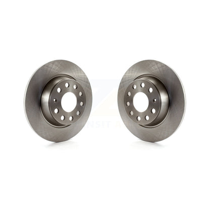 Brake Rotors Rear Pair For Volkswagen Jetta GTI Passat Eos Audi A3 Quattro Golf