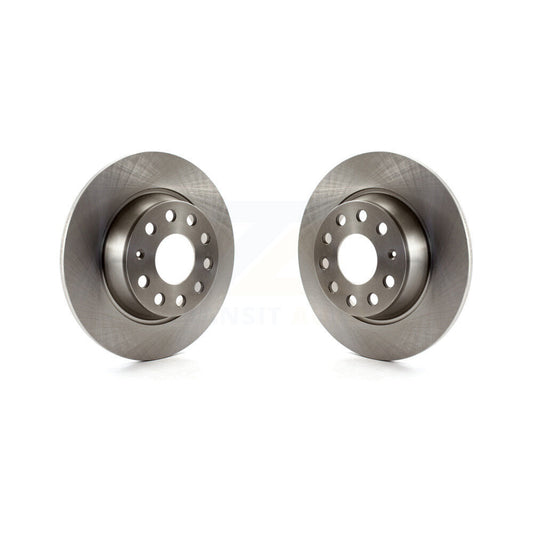 Brake Rotors Rear Pair For Volkswagen Jetta GTI Passat Eos Audi A3 Quattro Golf