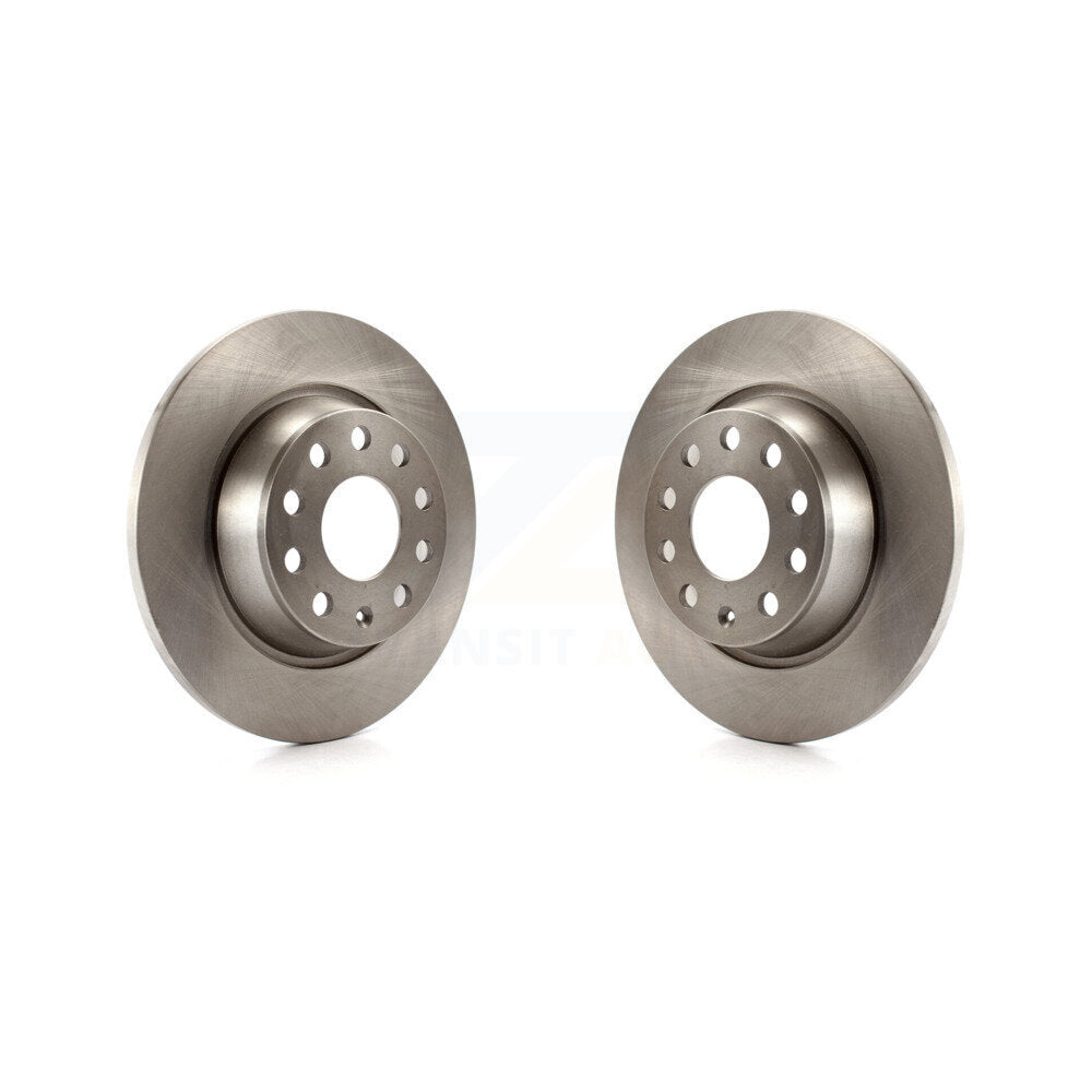 Brake Rotors Rear Pair For Volkswagen Tiguan Audi CC Jetta A3 Quattro Q3 Passat