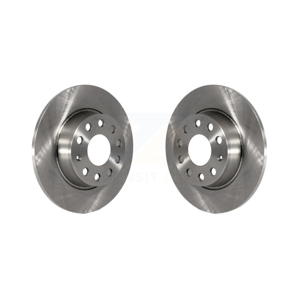 Brake Rotors Rear Pair For Volkswagen Jetta Golf Passat SportWagen Taos Audi GTI