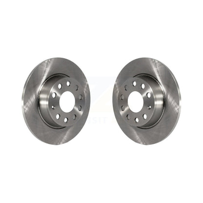 Brake Rotors Rear Pair For Volkswagen Jetta Golf Passat SportWagen Taos Audi GTI