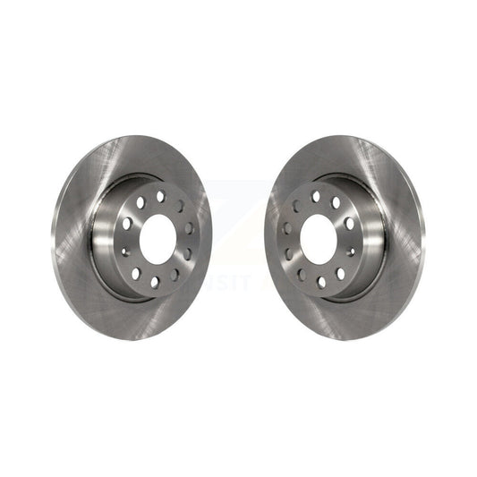 Brake Rotors Rear Pair For Volkswagen Jetta Golf Passat SportWagen Taos Audi GTI