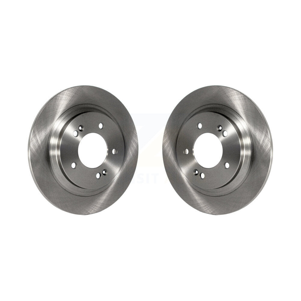 Brake Rotor Rear Pair For Hyundai Kia Sonata Optima Kona Forte5 Elantra GT Ioniq