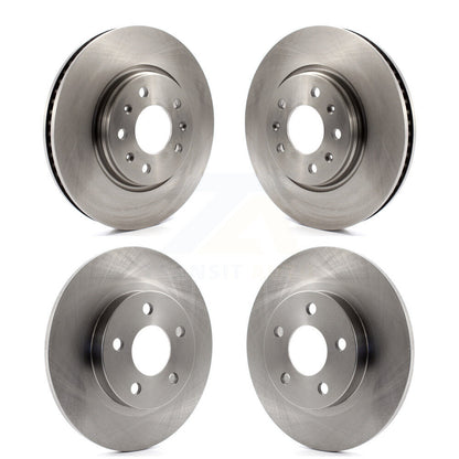 Disc Brake Rotors Front Rear Kit For 2003 Cadillac Seville With Solid Rotor
