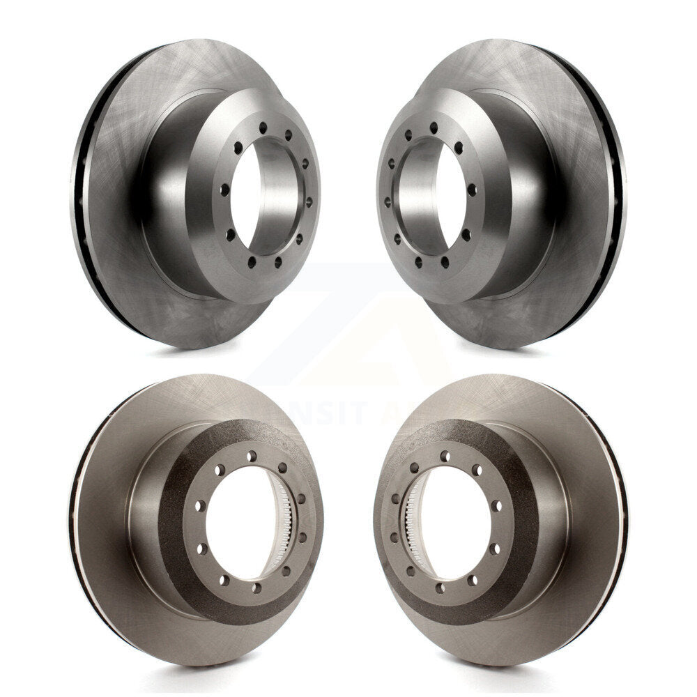 Disc Brake Rotors Front Rear Kit For Ford F-53 Motorhome Chassis F-59 Commercial