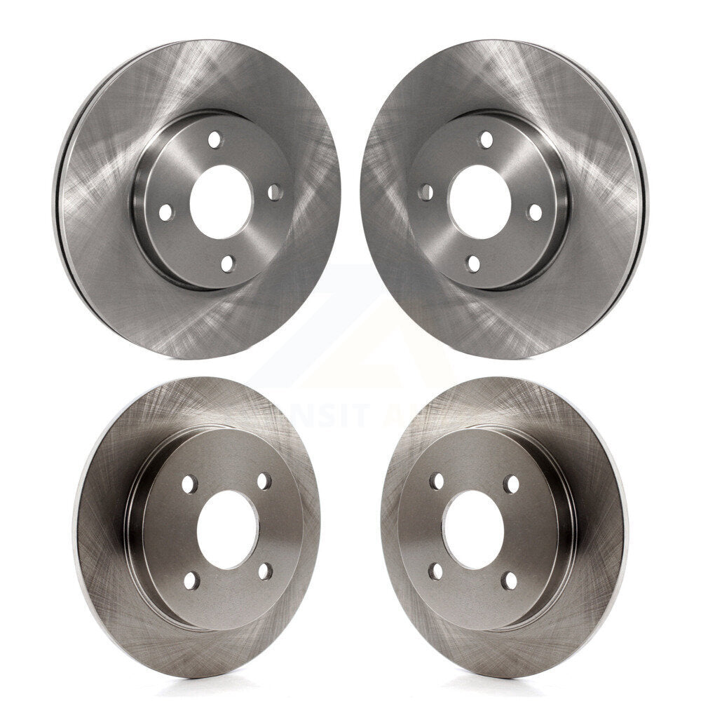 Disc Brake Rotors Front Rear Kit For 2005-2007 Ford Focus rear brakes