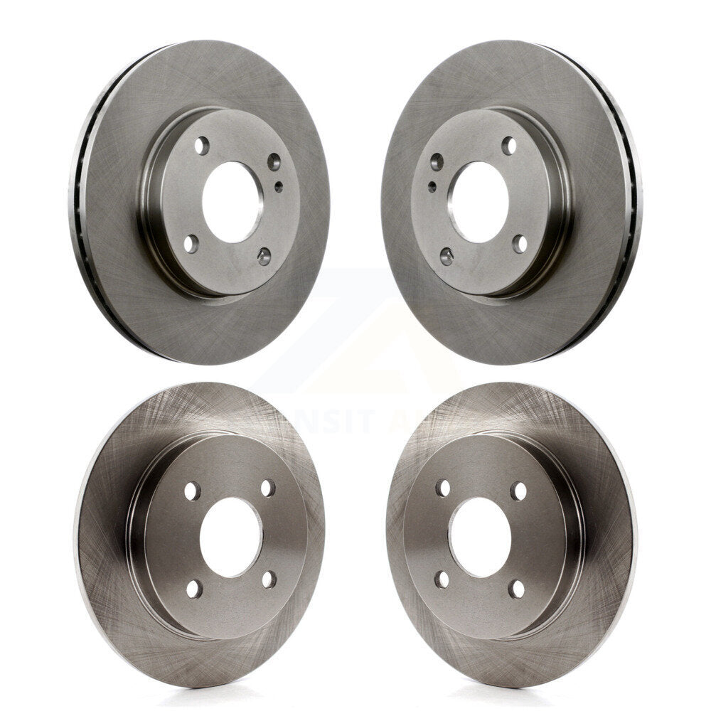 Disc Brake Rotors Front Rear Kit For Ford Fiesta