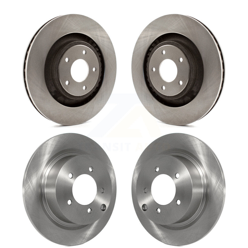 Brake Rotors Front Rear Kit For Dodge Caliber With 340mm Diameter Rotor